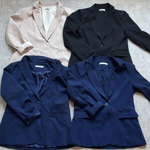 Women's Black and Navy Blazers